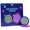 【中古】【未使用・未開封品】Vivid Two-tone Air Hockey Pucks (2-pack) | Wear-proof Molded Psychedelic Patterns and Designs | Large 3.25-inch Pucks for Standard Air