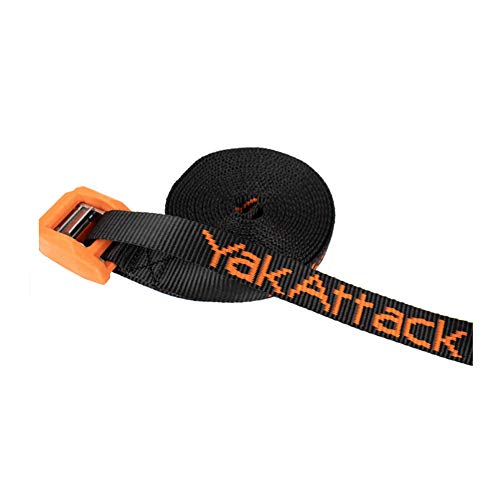 【中古】【未使用・未開封品】YakAttack カムストラップ | 12フィートまたは15フィート(2個セット) カヤックカムストラップ 米国製 ゴム製バックルカバー付き 12'