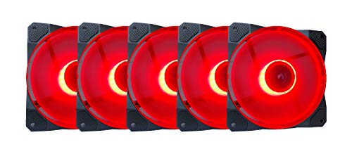 【中古】【未使用・未開封品】Apevia CO512L-RD コスモス 120mm レッド LED ウルトラサイレントケースファン LED16個&振動防止ゴムパッド付き (5パック) 【中古】【未使用・未開封品】Apevia CO512L-RD コスモス 120mm レッド LED ウルトラサイレントケースファン LED16個&振動防止ゴムパッド付き (5パック)
