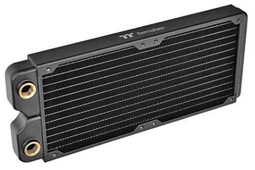 【中古】【未使用・未開封品】Thermaltake Pacific DIY 液体冷却システム C240 27mm 厚 高密度フィン 単列 銅管 銅ラジエーター CL-W227-CU00BL-A