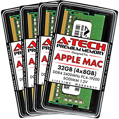 【中古】【未使用 未開封品】A-Tech 32GB (4x8GB) RAM Apple iMac 2017 27インチ Retina 5K DDR4 2400MHz SODIMM PC4-19200 1.2V 260ピン SO-DIMM メモリアップグレードキ