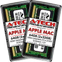 【中古】【未使用 未開封品】A-Tech 64GB キット (2x32GB) DDR4 2666MHz RAM Apple 2019 2020 iMac 27インチ (iMac19,1 iMac20,1 iMac20,2) 2018 Mac Mini PC4-21300 SO-