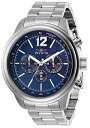 楽天AJIMURA-SHOP【中古】【未使用・未開封品】Invicta Men's Aviator Steel Bracelet & Case Quartz Blue Dial Analog Watch 28895