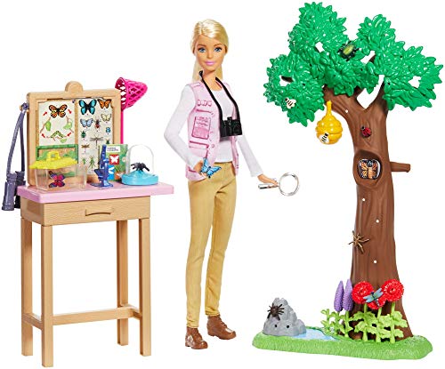 š̤ۡѡ̤ʡ?Barbie Entomologist Doll, Blonde, and Playset with Working Features and 20+ Accessories Inspired by National Geographic for Kids 3 Ye