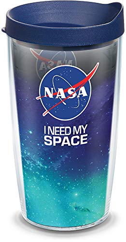 【中古】【未使用・未開封品】Tervis アメリカ製 二重壁 NASA 断熱タンブラーカップ 飲み物を冷たく保温 16オンス I Need My Space