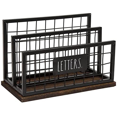 【中古】【未使用・未開封品】Rae Dunn 卓上レターホルダー - 2つのコンパートメント メールとステーシ..