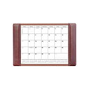 【中古】【未使用・未開封品】Mocha Leather Desk Pad w/ Calendar, 25.5 x 17.25