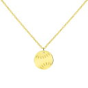 【中古】【未使用・未開封品】14K イエローゴールド ミニ野球スポーツネックレス スプリングリングクラスプ付き (16~18インチ 調節可能なチェーン)