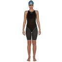 【中古】【未使用・未開封品】Arena レディース Powerskin Carbon Duo Competition Racing 水着 ブラック/ブルー トッ...
