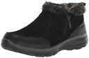 【中古】【未使用・未開封品】Skechers レディース Easy Going-Girl クラッシュクオータージップ キルトブーツ アンクルブーツ, ブラック,...