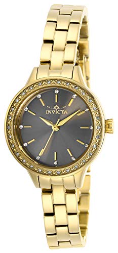 楽天AJIMURA-SHOP【中古】【未使用・未開封品】Invicta Women's Angel Gold-Tone Steel Bracelet & Case Quartz Grey Dial Analog Watch 29314