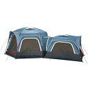 Coleman 3-Person & 6-Person Connectable Tent Bundle | Connecting Tent System with Fast Pitch Setup, Set of 2, Blue 141［並行輸入］