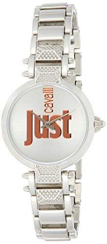 楽天AJIMURA-SHOP【中古】【未使用・未開封品】Just Cavalli Women's Just Mio Steel Bracelet Case Quartz Silver-Tone Dial Watch JC1L076M0075