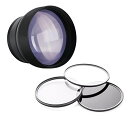 【中古】【未使用・未開封品】2.2X 高解像度 超望遠レンズ 富士フイルム X-S1 + 62mm 3ピースフィルターキット + 5ピースクリーニングキット