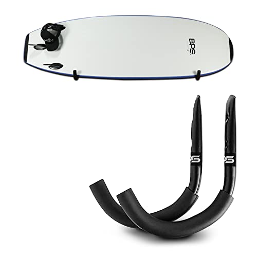 【中古】【未使用・未開封品】BPS (ビーピーエス) サーフボード壁マウント 高耐久 マリングレードステンレススチール ソフトパッド付き ボードのレールを保護 ホームやガレー