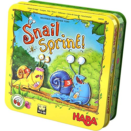 【中古】【未使用・未開封品】HABA カタツムリスプリント - クリープ クロール そして フィニッシュライン このシークレットアイデンティティロール & 移動ゲーム 5歳以上