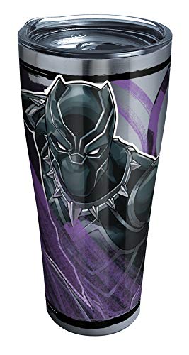 【中古】【未使用・未開封品】Tervis Marvel-ブラックパンサー トリプルウォール 断熱タンブラー 30オ..