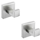 【中古】【未使用 未開封品】Nolimas Bathroom Towel Hook SUS304 Stainless Steel Square Clothes Coat Robe Hooks Cabinet Closet Door Sponges Hanger for Bath Kitchen G