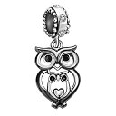 【中古】【未使用・未開封品】JMQJewelry フクロウ 母 ハート 動物 母 愛 女の子 男の子 家族 チャーム ビーズ ブレスレット用 母の日