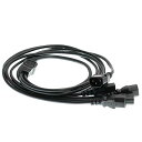 【中古】【未使用・未開封品】Eonvic IEC 320 C14 オス - 4XC13 メス Yタイプ スプリッター 電源コード 1.8m