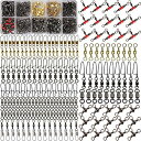 【中古】【未使用・未開封品】釣りスイベルタックルキット 175個 釣りアクセサリーキット バレルスイベル ボールベアリング スイベル 3ウェイスイベル ローリン...
