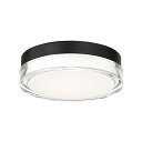 【中古】【未使用・未開封品】WAC Lighting dweLED ドット 9インチ LED ラウンド フラッシュ マウント 3000K ブラック