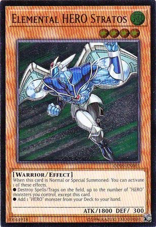 遊戯王 - Elemental Hero Stratos - OP09-EN001 - 究極のレア - 無制限 - OTSトーナメントパック 9