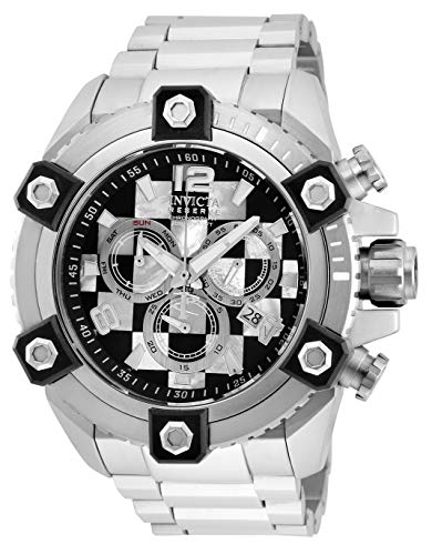 【中古】【未使用・未開封品】Invicta Reserve Octane メンズ クォーツ 56mm ステンレススチールケース ホワイト ブラックダイヤル (モデル27776)