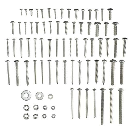 Seachoice 59436 Stainless Steel Tapping and Machine Screw Kit, 1,008 Piece