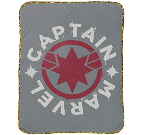【中古】【未使用・未開封品】Jay Franco Captain Marvel Taking Off スローブランケット グレー
