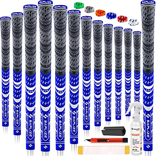 【中古】【未使用・未開封品】SAPLIZE マルチコンパウンドゴルフグリップ デラックスキット (13グリップと溶剤キット) ミッドサイズ ハイブリッドゴルフクラブグリップ ブルー CL03Sシリーズ【メーカー名】【メーカー型番】【ブランド名】SAPLIZE グリップ 【商品説明】SAPLIZE マルチコンパウンドゴルフグリップ デラックスキット (13グリップと溶剤キット) ミッドサイズ ハイブリッドゴルフクラブグリップ ブルー CL03Sシリーズ【注意】こちらは輸入品となります。当店では初期不良に限り、商品到着から7日間は返品を 受付けております。こちらは当店海外ショップで一般の方から買取した未使用・未開封品です。買取した為、中古扱いとしております。他モールとの併売品の為、完売の際はご連絡致しますのでご了承ください。ご注文からお届けまで1、ご注文⇒ご注文は24時間受け付けております。2、注文確認⇒ご注文後、当店から注文確認メールを送信します。3、当店海外倉庫から当店日本倉庫を経由しお届けしますので10〜30営業日程度でのお届けとなります。4、入金確認⇒前払い決済をご選択の場合、ご入金確認後、配送手配を致します。5、出荷⇒配送準備が整い次第、出荷致します。配送業者、追跡番号等の詳細をメール送信致します。6、到着⇒出荷後、1〜3日後に商品が到着します。　※離島、北海道、九州、沖縄は遅れる場合がございます。予めご了承下さい。お電話でのお問合せは少人数で運営の為受け付けておりませんので、メールにてお問合せお願い致します。営業時間　月〜金　10:00〜17:00お客様都合によるご注文後のキャンセル・返品はお受けしておりませんのでご了承下さい。