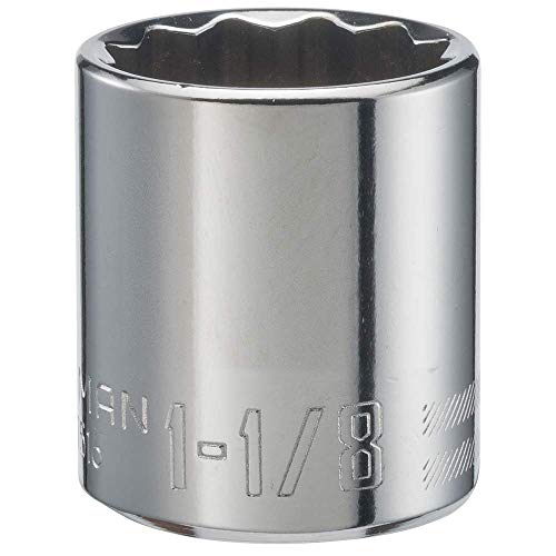 【中古】【未使用・未開封品】CRAFTSMAN Shallow Socket, SAE, 1/2-Inch Drive, 1-1/8-Inch, 12-Point (CMMT47516),Full Polish