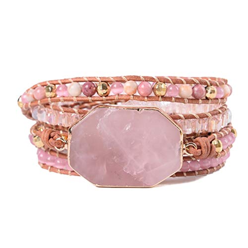 【中古】【未使用・未開封品】YGLINE ハンドメイド ラップブレスレット ターコイズ ジャスパー アマゾ..