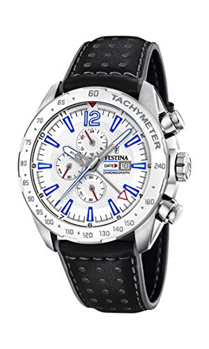 š̤ۡѡ̤ʡ[ӻ]Festina Mens Chronograph Quartz Watch with Leath...