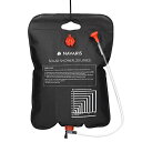 【中古】【未使用・未開封品】Navaris ポータブルシャワー 簡易シャワー 容量20L - ソーラー 温水 携帯式 水タンク キャンプ - サーフィン 海水浴...