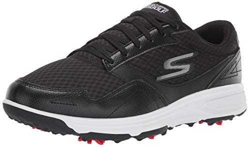 楽天AJIMURA-SHOP【中古】【未使用・未開封品】Skechers Men's Torque Sport Fairway Relaxed Fit Spiked Golf Shoe, Black/White, 10.5 M US