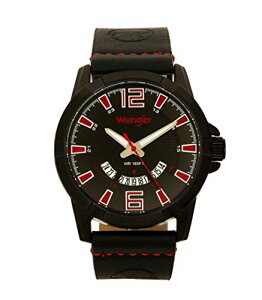š̤ۡѡ̤ʡWrangler Men's Watch, 45mm with Patterned Dial and Date Function, Polyurethane Band