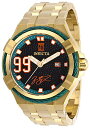 【中古】【未使用・未開封品】Invicta Men's Jason Taylor Gold-Tone Steel Bracelet & Case Automatic Black Dial Analog Watch 28526