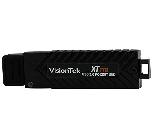 yÁzygpEJizVisionTek XT 1 Terabyte (TB) USB 3.0 Pocket SSD (901241) | Up to 451MB/s Read & 404MB/s Write Speeds | Bootable Drive | TLC NAND, SMI C