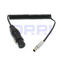 【中古】【未使用・未開封品】DRRI 3ピンフィッシャーオスから4ピンXLRオス電源ケーブル ARRI Alexaカメラ用