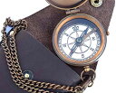 【中古】【未使用・未開封品】彫刻可能なコンパス 航海用ポケット真鍮コンパス レザーキャリーケース付き ボーイスカウトコンパス イーグルスカウトコンパス 海賊コン...