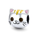 【中古】【未使用・未開封品】キャットチャーム 925スターリングシルバー アニマルチャーム 誕生日チャーム ペットチャーム パンドラチャームブレスレット用 (キャット)