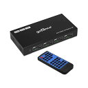 【中古】【未使用・未開封品】gofanco 4x4 HDMI 2.0 マトリックススイッチャー IRリモート&ウェブGUIコントロール付き - (4K 60Hz YUV 4:4:4, HDR) - HDMI 2.0, HDCP 2.2/1.4,