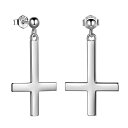 【中古】【未使用・未開封品】Besilver クロスダングルスタッドピアス ボーイフレンド 男性 女性 ユニセックス ジュエリー ギフト 母の日 誕生日 記念日...
