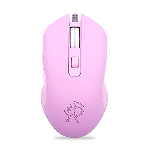 Optical Mouse - 【中古】【未使用・未開封品】Gaming Mouse Silent Click, 7 Colors Backlit Optical Game Mice Ergonomic USB Wired with 2400 DPI and 6 Buttons 4 Shooting for PC Compute
