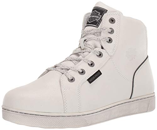 【中古】【未使用・未開封品】HARLEY-DAVIDSON FOOTWEAR メンズ ベイトマン ライディングブーツ オートバイ, ホワイト, 10