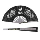 【中古】【未使用・未開封品】Nikou 中国扇子 - ユニバーサルステンレススチール 中国カンフー太極拳 手折りたたみファン 武道 ダンス 練習 トレーニング ...