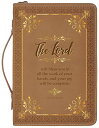 【中古】【未使用 未開封品】The Lord Bless You Deuteronomy ブラウンとゴールド ミディアム フェイクレザー 聖書カバー