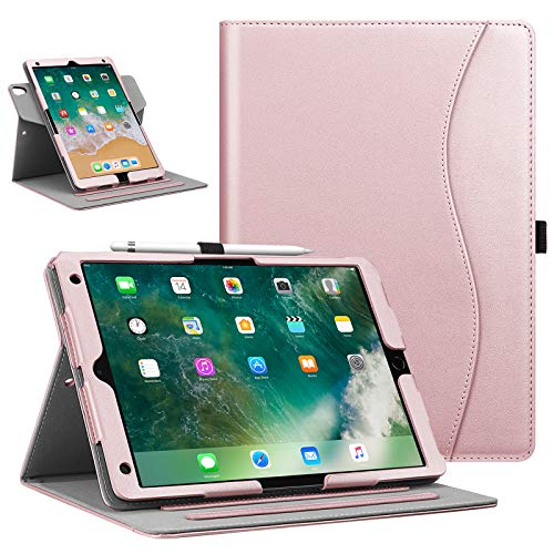 【中古】【未使用・未開封品】Fintie iPad Air (第3世代) 10.5インチ 2019 / iPad Pro 10.5インチ 2017 - [コーナー保護] 360度回転 スマート保護スタンドカバー ポケット付き