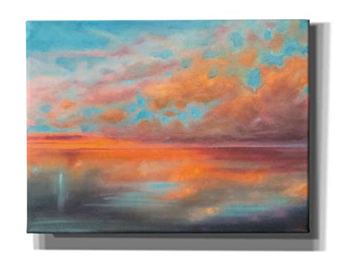 【中古】【未使用・未開封品】MarElizabeth Quin Giclee キャンバスウォールアート エピックグラフィティ 'As Above, So Below' 24" x 20" オレンジ EPIC-CA20243400